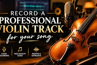 record a professional violin track for your song