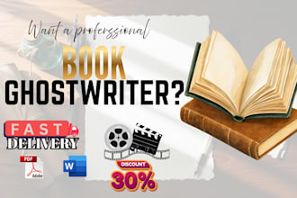 be your  fiction  ghost book writer for kdp