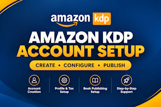 create amazon KDP account creation amazon KDP setup kindle publishing profession