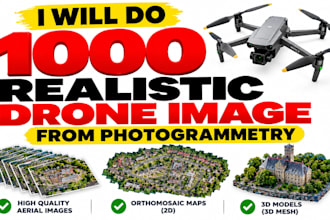 3d photogrammetry mesh model from lidar drone imagery data