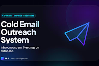 set up a cold email outreach system with domains warmup and sequences