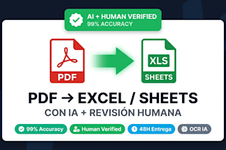 extract PDF data to excel google sheets using ai