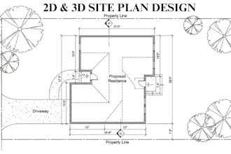 design 2d, 3d site plan, master plan, landscape design, plot plan, floor plan