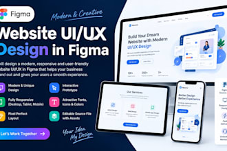 do figma website design, website mockup or figma design website