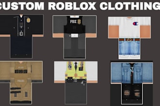 design custom roblox clothing, shirts, pants, uniforms, outfits roblox avatar