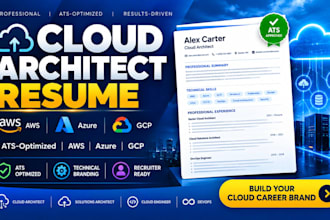 write cloud architect resume cloud resume AWS resume devops resume azure resume