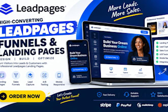 design landing page leadpage lead generation and sales funnel leadpage