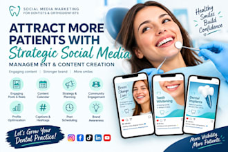 manage social media marketing for your dentist orthodontist clinic