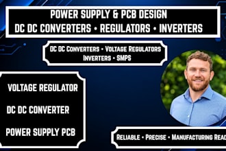 design dc dc converter, power supply and voltage regulator pcb