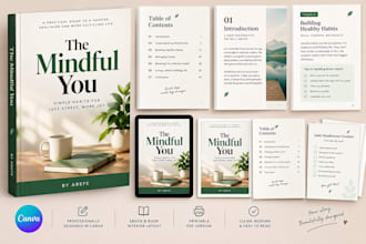 design a professional canva ebook, book interior and printable