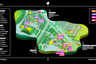 design a custom festival or event map illustration