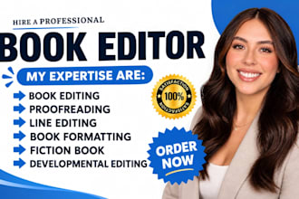 professionally profread ,developmental edit your book, novel or manuscript