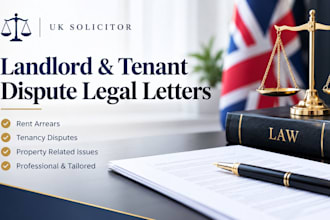 draft uk solicitor landlord, tenant dispute and income legal letters