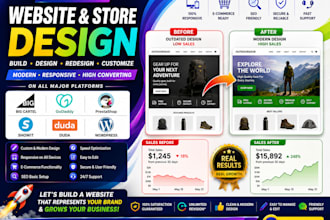 design big cartel godaddy prestashop showit wordpress website ecommerce store
