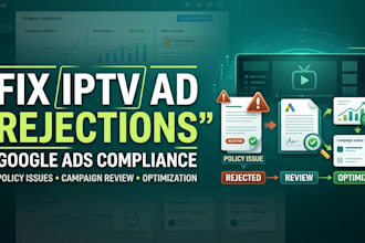 help with iptv ads approval, fix iptv rejected ads, iptv google ads complaince