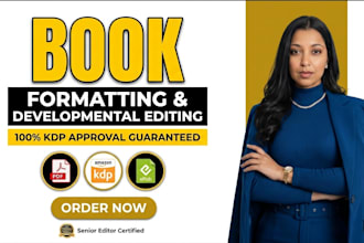 do ebook formatting, kdp book formatting, paperback formatting, and book editing