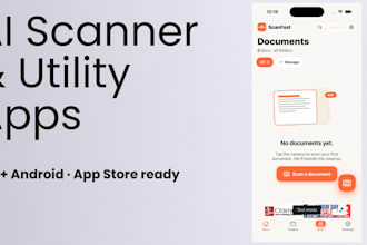 develop ai scanner app, ai photo app, smart utility app ios android