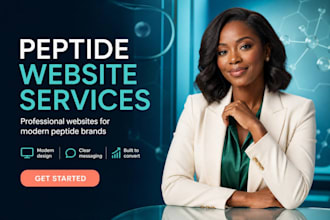 build fda compliant peptide website peptide wordpress website and biotech store