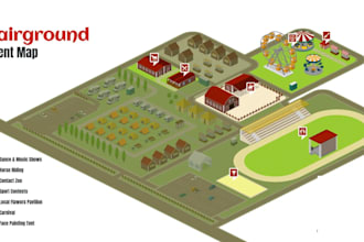 design vector event map, venue site plan, and layout