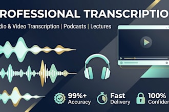 transcribe audio or video files