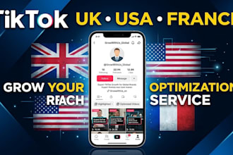 setup and optimize your tiktok account for UK USA or france audience