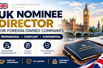provide a UK nominee director service for non uk resident and uk resident