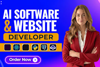 develop ai website, ai web application, ai software development, ai saas app