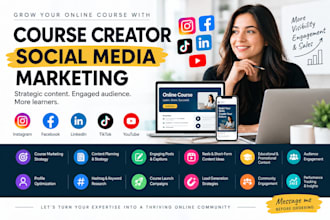 promote your online course with social media marketing and content
