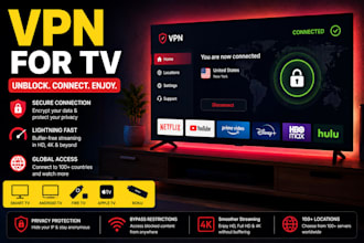 build a VPN app for iptv, fire TV, apple TV and android TV