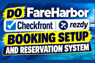 do fareharbor checkfront rezdy booking setup and reservation system booking site