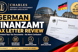 review german finanzamt tax letters, notices and tax documents consultant
