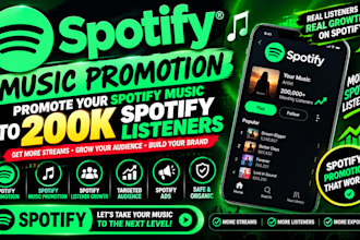 spotify music promotion promote spotify music to 200k spotify listeners spotify