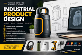 build professional industrial product designs