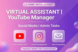 be youtube bilingual virtual assistant and social media manager
