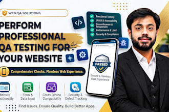 perform professional manual QA testing for your website