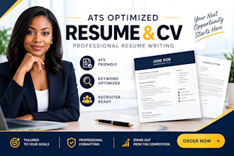 write an ats optimized resume CV for your career
