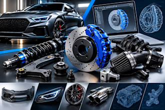 design professional 3d car parts and automotive products