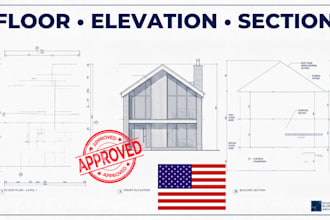 redraw your floor plan, house plan and architectural drawings in cad