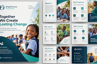 design ngo annual report and donor brochure
