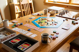 develop card games, board games, game ui and game illustration