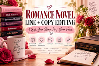 line edit and copyedit your romance novel