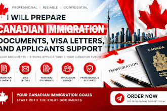 draft canadian immigration documents visa letters and application support