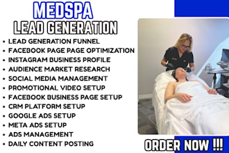 med spa marketing med spa ads med spa leads skin clinic ads aesthetic marketing