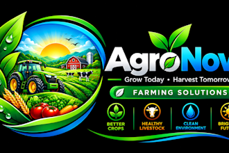 design a modern professional farming agriculture logo