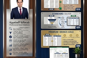 do professional excel data cleaning, formatting, and deduplication