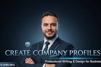write and design a professional corporate company profile