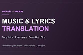 translate your song lyrics and music content into spanish