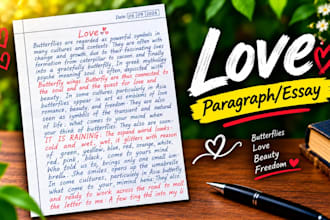 write anything with my beautiful handwriting