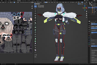 model, create, rig or fix vrchat, vroid, vtuber, mmd, warudo, vrm, gmod koikatsu