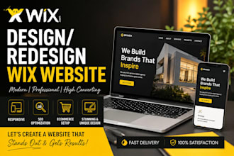 do wix website redesign, wix website design, luxury wix website design